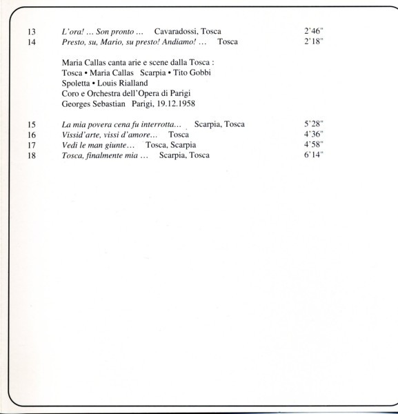 télécharger l'album Puccini Callas, Corelli, Gobbi, Orchestra And Chorus Of The Metropolitan Opera, Fausto Cleva - Tosca