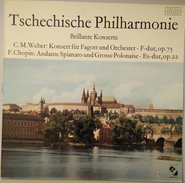 Album herunterladen Tschechische Philharmonie CM Weber F Chopin - Brillante Konzerte Konzert Für Fagott Und Orchester F Dur Op 75 Andante Spianato Und Grosse Polonaise