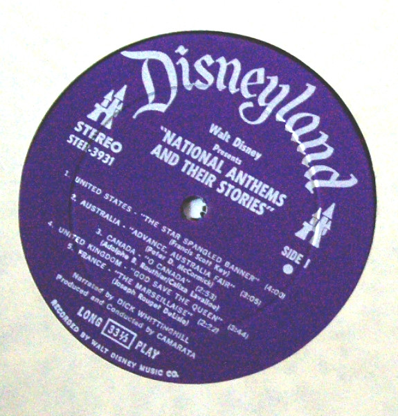 télécharger l'album Walt Disney - National Anthems And Their Stories