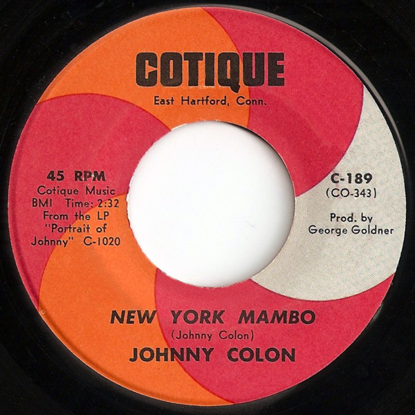 Johnny Colon – New York Mambo / Retorno Del Mambo (1971, Vinyl 