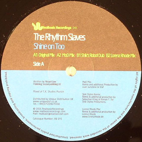 last ned album The Rhythm Slaves - Shine On Too