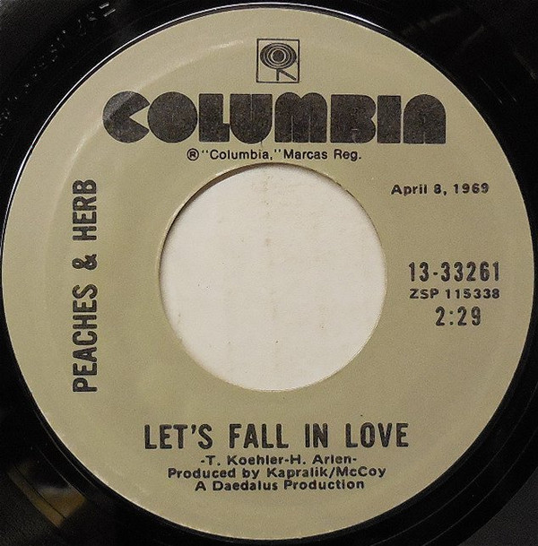 Peaches & Herb let's Fall in Love Vintage 