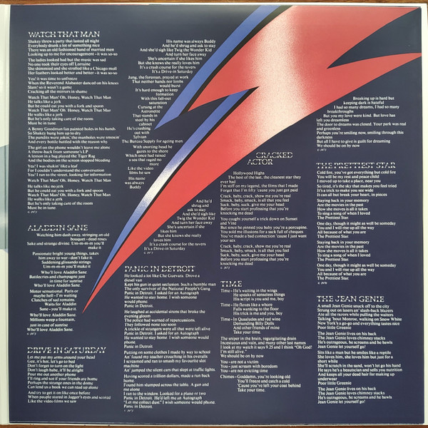 David Bowie - Aladdin Sane | Parlophone (DBAS 50) - 9