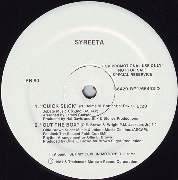 last ned album Syreeta - Quick Slick Out The Box