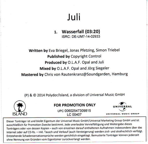 baixar álbum Juli - Wasserfall