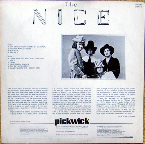 The Nice - The Nice | Pickwick Records (SHM 917) - 2