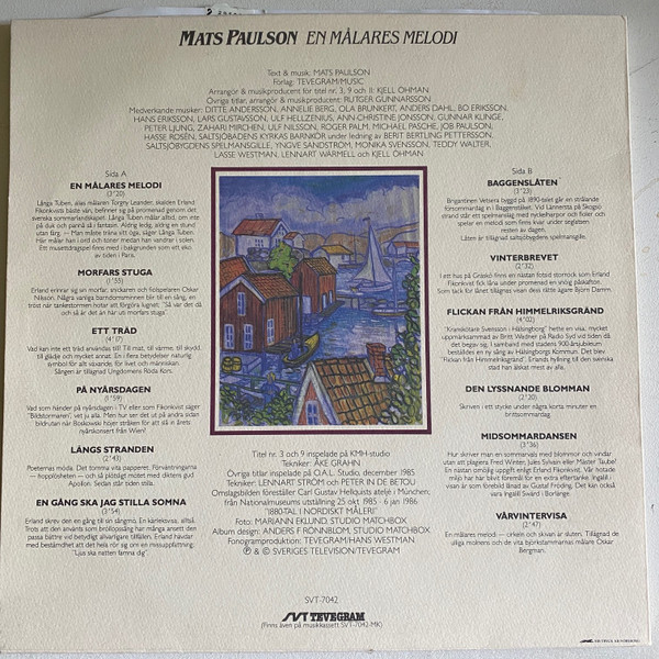 baixar álbum Mats Paulson - En Målares Melodi