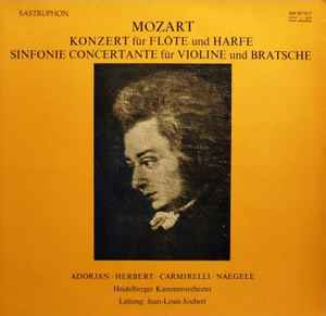 Konzert Für Flöte Und Harfe, Sinfonie Concertante Für Violine Und Bratsche (Vinyl, LP) 판매