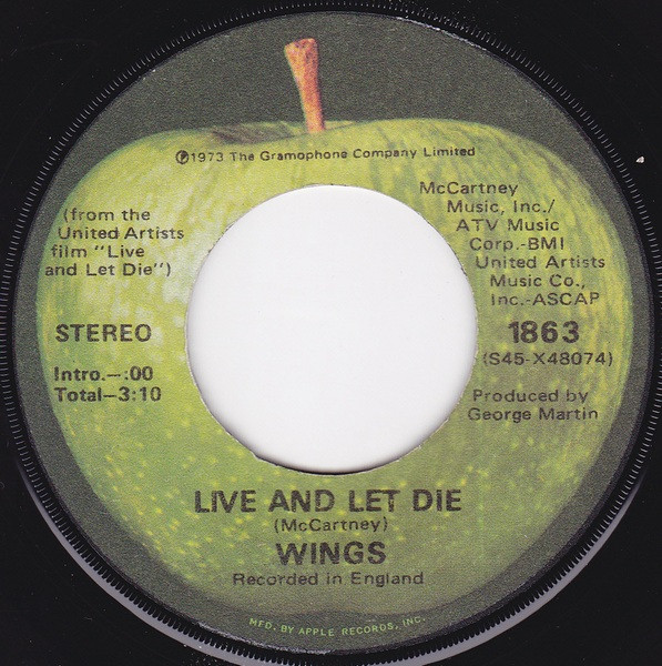 Wings – Live And Let Die (1973, Jacksonville Pressing, Vinyl 