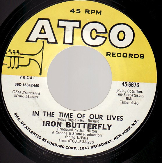 Iron Butterfly – In The Time Of Our Lives (1969, Vinyl) - Discogs