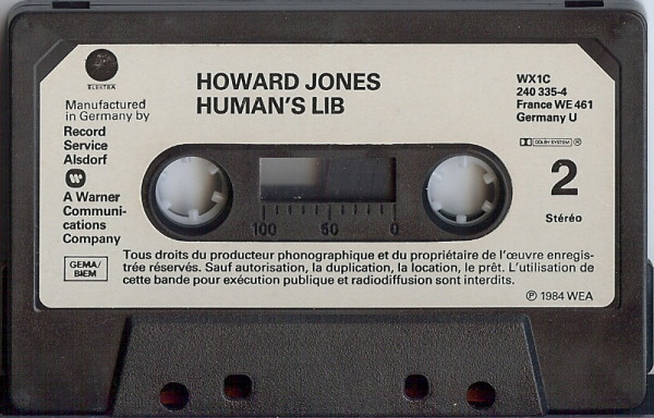 Howard Jones – Human's Lib (1984, Black Labels, Vinyl) - Discogs