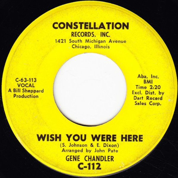 télécharger l'album Gene Chandler - Think Nothing About It Wish You Were Here