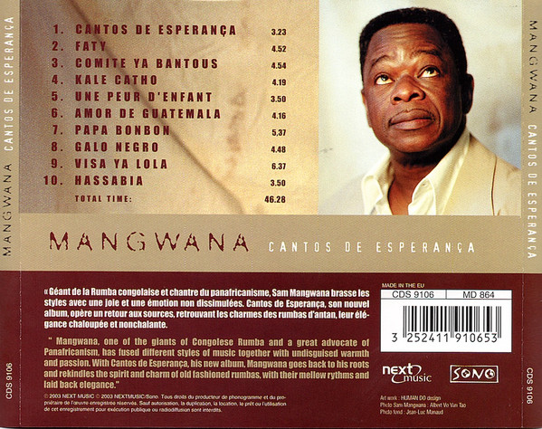 ladda ner album Sam Mangwana - Cantos De Esperança
