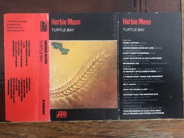 Herbie Mann - Turtle Bay | Releases | Discogs