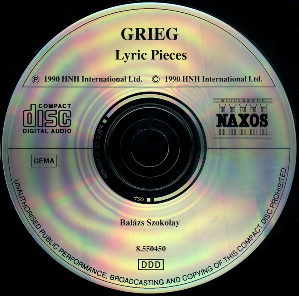 télécharger l'album Grieg Balázs Szokolay - Lyric Pieces Lyrische Stücke Pièces Lyriques Selection