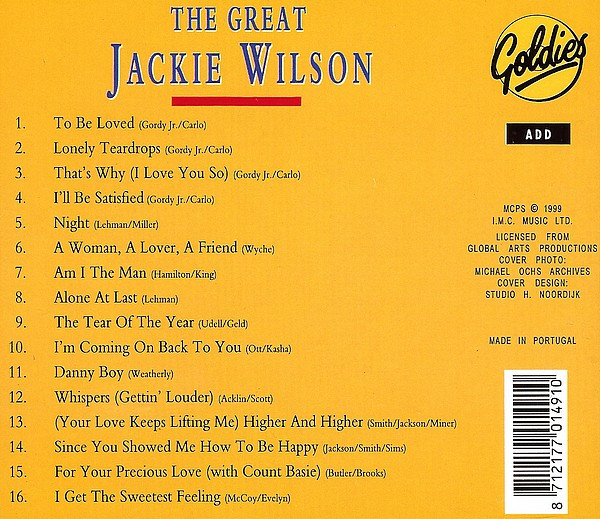 last ned album Jackie Wilson - The Great Jackie Wilson