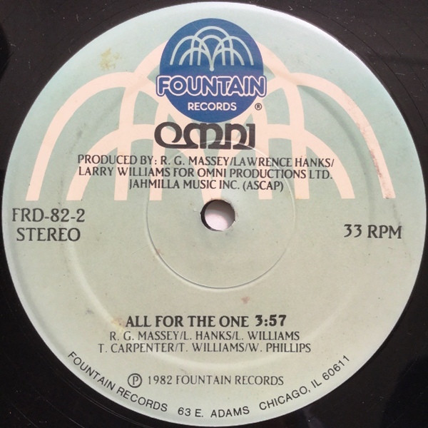 Omni – All For The One (1982, Vinyl) - Discogs