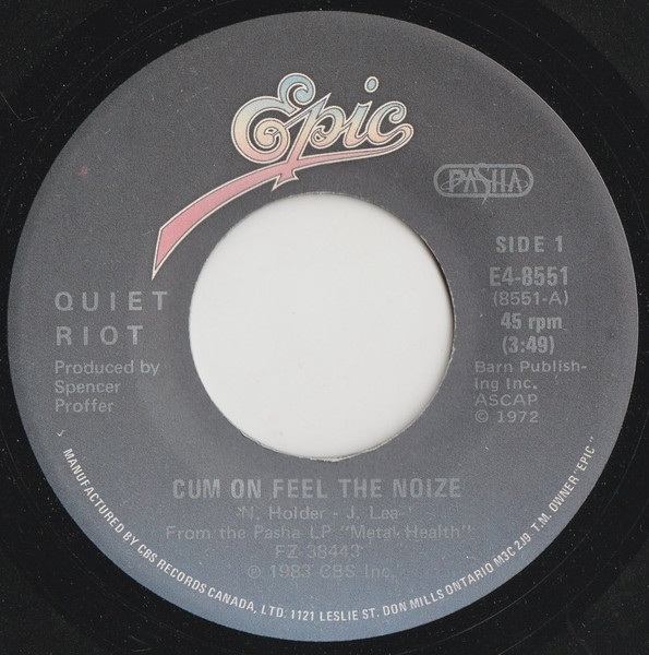 1 Quiet Riot - Cum On Feel The Noize, PDF, Songs Written
