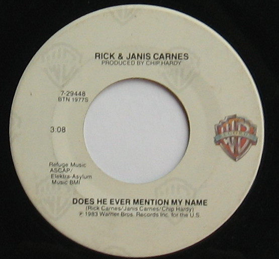 ladda ner album Rick & Janis Carnes - Does He Ever Mention My Name
