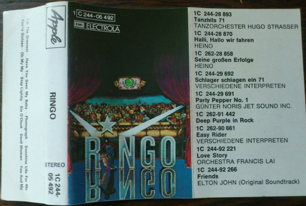 Ringo Starr – Ringo (1973, Cassette) - Discogs