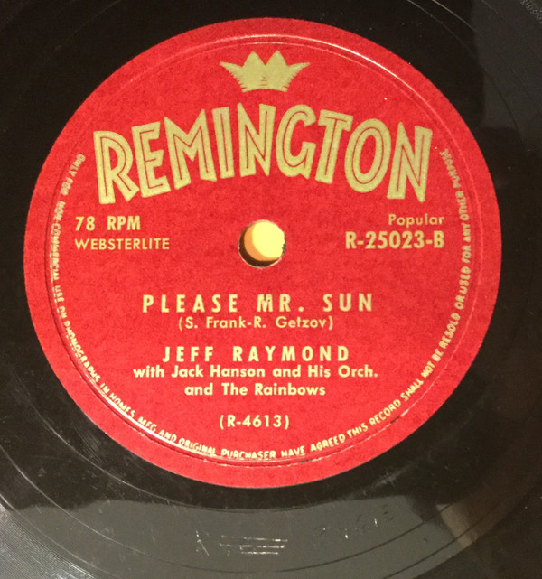 télécharger l'album Jeff Raymond - Brokenhearted Please Mr Sun