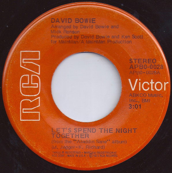 David Bowie – Let's Spend The Night Together (1973, Vinyl) - Discogs