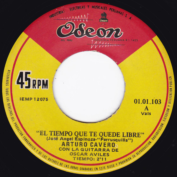 baixar álbum Arturo Zambo Cavero Con La Guitarra De Oscar Avilés - El Tiempo Que Te Quede Libre Te Sigo