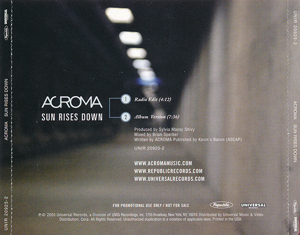 last ned album Acroma - Sun Rises Down