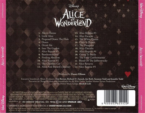 baixar álbum Danny Elfman - Alice In Wonderland An Original Walt Disney Records Soundtrack