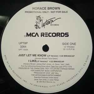 Horace Brown - Just Let Me Know album cover