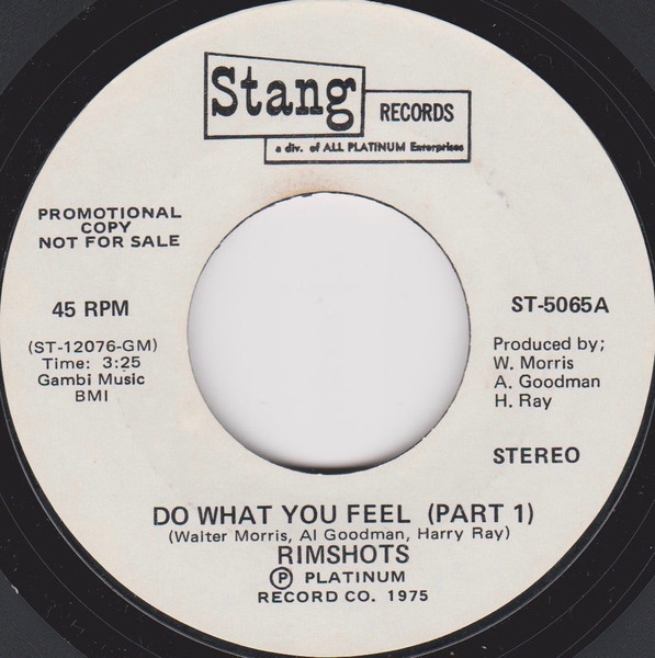 Rimshots – Do What You Feel (1975, Vinyl) - Discogs