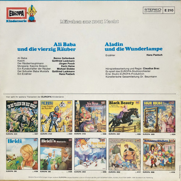 descargar álbum Download Various - Märchen Aus 1001 Nacht Ali Baba Und Die Vierzig Räuber Aladdin Und Die Wunderlampe album