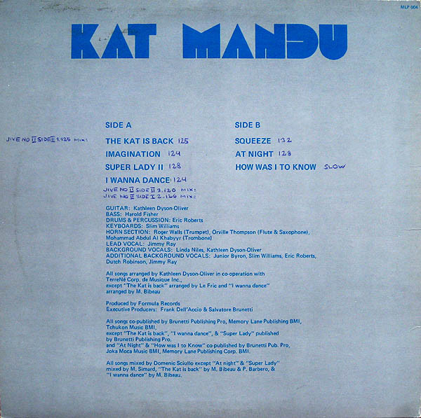 Kat Mandu - The Kat Is Back | Manhattan - Formula (MLP-004) - 3