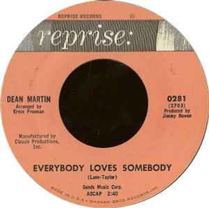 Dean Martin - Everybody Loves Somebody / A Little Voice