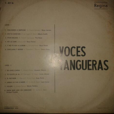 télécharger l'album Various - Voces Tangueras