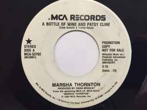 Marsha Thornton - A Bottle Of Wine And Patsy Cline album cover