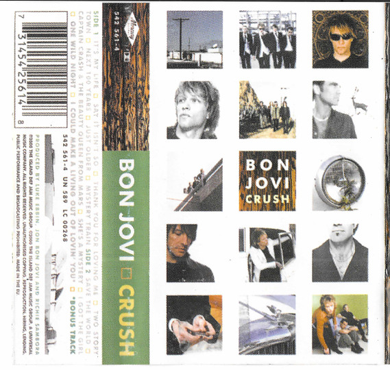 Trickle adelig utilfredsstillende Bon Jovi – Crush (2000, Dolby System, Cassette) - Discogs