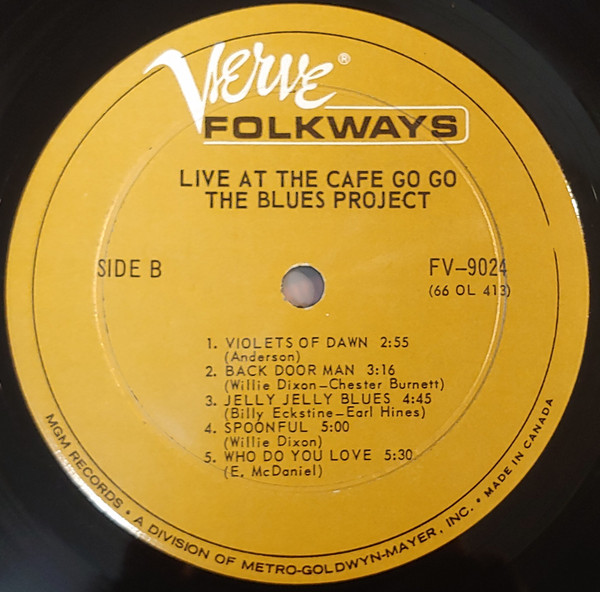 The Blues Project - Live At The Cafe Au Go Go | Verve Folkways (FV 9024) - 4