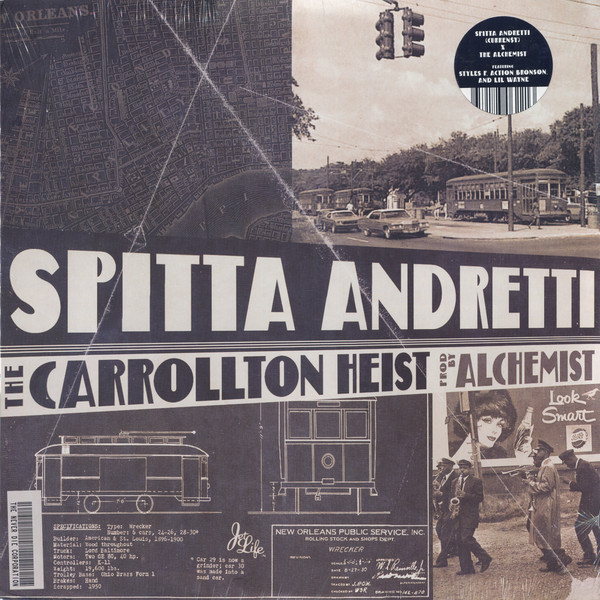 Spitta Andretti Prod By Alchemist – The Carrollton Heist (2016, Vinyl 