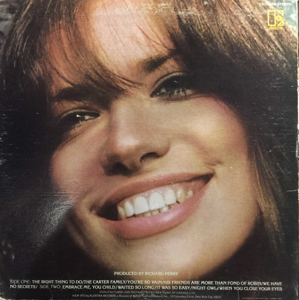 Carly Simon - No Secrets | Elektra (75049) - 2