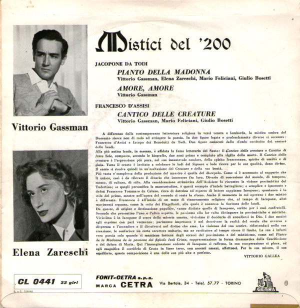 last ned album Vittorio Gassman - Mistici Del 200