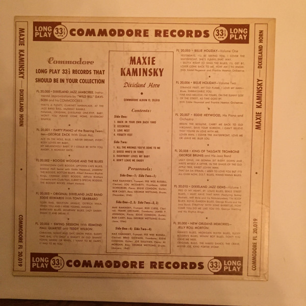 last ned album Maxie Kaminsky - Dixieland Horn