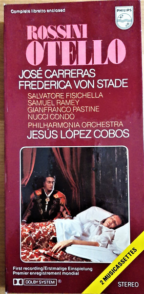 Rossini / José Carreras Carreras, Von Stade, Fisichella, Ramey,  Philharmonia Orchestra, Jesús López-Cobos – Otello (1992, CD) - Discogs