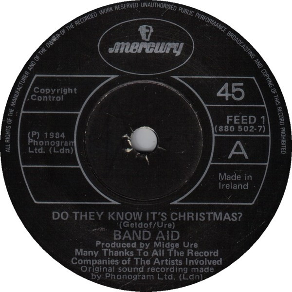 Band Aid Do They Know Its Christmas 1984 Vinyl Discogs