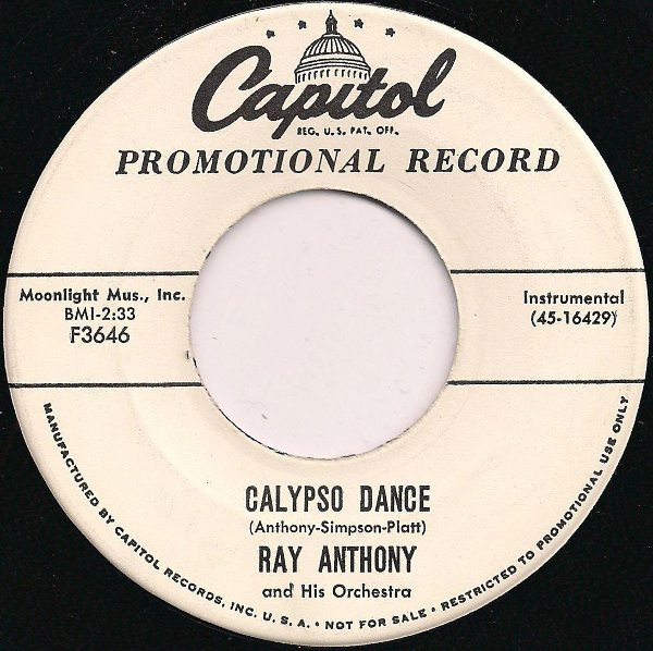 last ned album Ray Anthony And His Orchestra - Calypso Dance Plymouth Rock