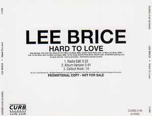 Lee Brice – Hard 2 Love (2012, CD) - Discogs