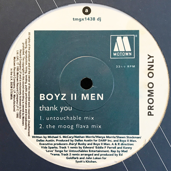Boyz II Men – Thank You (1995, Vinyl) - Discogs