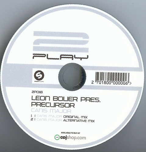 last ned album Leon Bolier Pres Precursor - Canis Major