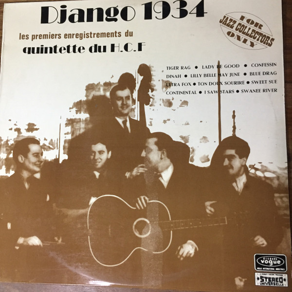 Django Reinhardt – Django 1934 - First Recordings Of The Hot Club