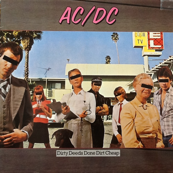 Обложка конверта виниловой пластинки AC/DC - Dirty Deeds Done Dirt Cheap